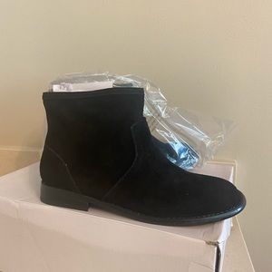 NWT Black Suede Ankle Boots Aldo
